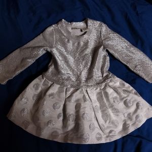 Calvin Klein dress with polka dot skirt